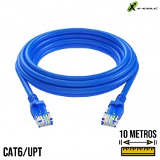 Cabo de Rede 10m Cat6 XC-CAT6-10 X-Cell - Azul